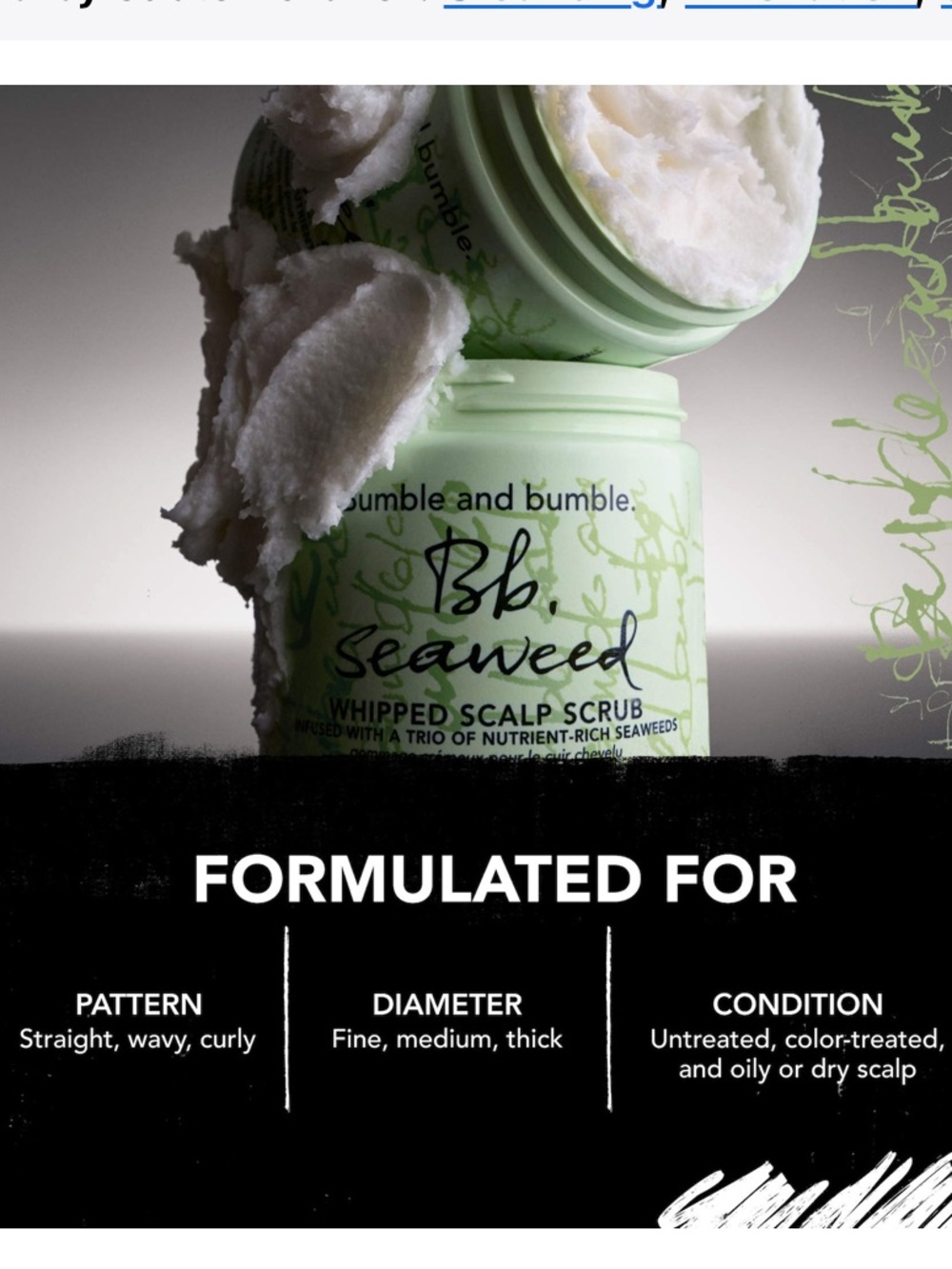 Bumble and bumble Seaweed Whipped Scalp Scrub